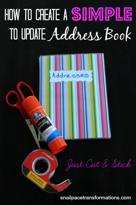 An easy to update address book for  non tech savvy people. Address Book Ideas, Diy Address Book, Paper Forms, Diy Notebooks, Everyday Crafts, A Simple Christmas, Book Organizer, Organizing Life, Address Books