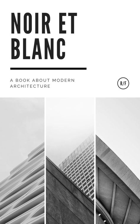 Black and White Modern Collage Architecture Book Cover - Templates by Canva Architecture Book Cover, Instagram Grid Ideas, Cover Architecture, Atmosphere Project, Architectural Magazine, Catalog Cover Design, Portfolio Cover Design, Graphic Design Book Cover, Magazine Logo