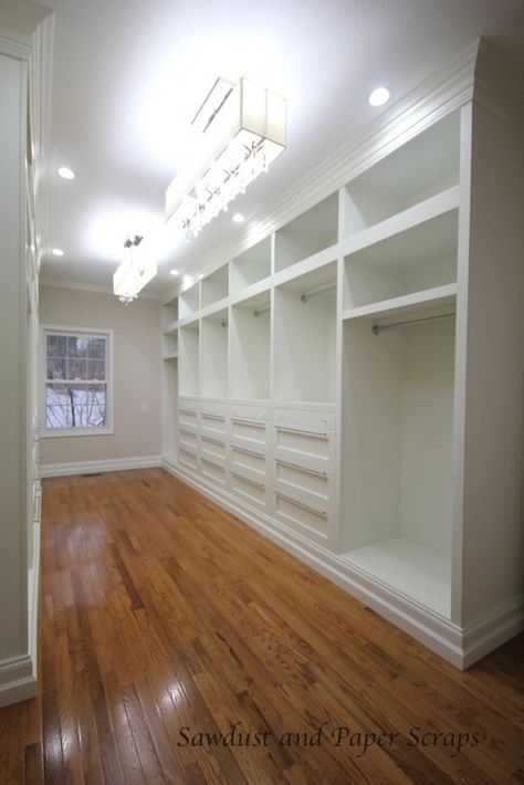 good idea for an awkwardly small extra bedroom. DREAAAAMMN. Walk in closet What Size Should A Walk In Closet Be, Master Closet Plans Layout, Woman’s Walk In Closet, Mud Room With Closets, 8 X 10 Walk In Closet Design, Custom Closets Walk In Built Ins, Walk In Closet Design With Window, Large Closet Ideas Layout, Large Walkin Closet Ideas