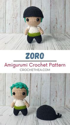 Anime Crochet, Crochet One Piece, Crochet Dolls Free Patterns, Crochet Keychain Pattern, Pola Amigurumi, Crochet Design Pattern, Kawaii Crochet, Beginner Crochet Projects, Crochet Amigurumi Free