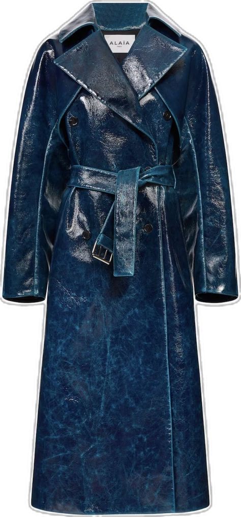 Alaia Coat, Minimal Fits, Blue Trench Coat, Looks Style, Looks Vintage, Fashion Killa, Moda Operandi, Look Fashion, Karl Lagerfeld