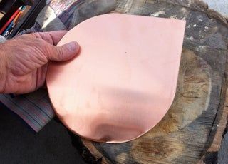 Make a Simple Copper Bowl : 7 Steps (with Pictures) - Instructables Sheet Metal Shop, Copper Casting, Copper Dishes, Leather Work Gloves, Copper Work, Copper Crafts, Conference Call, Metal Forming, Copper Diy