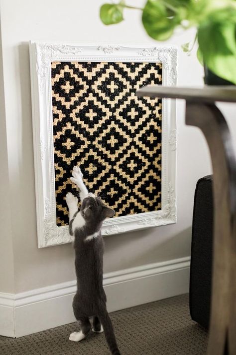 You'll love making these cute feline-friendly DIY projects almost as much as you love your cat. Almost. Katt Hus, Katt Diy, Projek Kayu, Diy Chat, Katt Grejer, Kat Diy, Chat Diy, Cats Toys, Cats Diy Projects