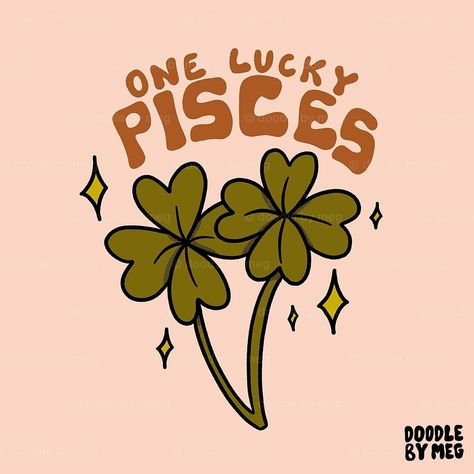 Zodiac good luck charms 🍀✨ Shop the full collection on Society6! ©️ Doodle By Meg LLC . .⁣ .⁣ #digitalillustrator #illustrator… | Instagram Pisces Art, Travel Doodles, Good Luck Charms, Procreate Illustration, Illustrators On Instagram, Luck Charms, Digital Artists, Affordable Art, Good Luck