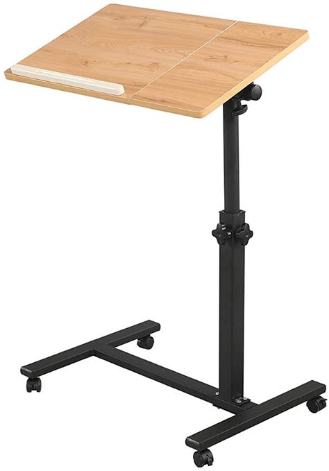 Adjustable Laptop Stand, Overbed Table, Rolling Table, Table With Wheels, Table Laptop, Bed Tray, C Table, Snack Table, Rolling Cart