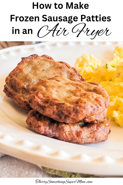 Learn how to make Air Fryer sausage patties with this easy recipe for a simple and delicious, low carb breakfast. Air Fryer Sausage Patties, Air Fryer Sausage, Deep Dish Pizza Recipe, Homemade Breakfast Sausage, Jimmy Dean Sausage, Breakfast Sides Dishes, Sausage Patties, Over Easy Eggs, Sausage Patty