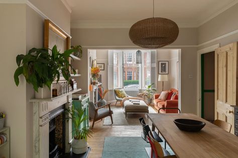 Two Reception Room Ideas, Victorian Terrace House Dining Room, Victoria Terrace Living Room, Victorian Living Room Knock Through, London Sitting Room, Living Room Edwardian House, 2 Up 2 Down Terrace Living Rooms, Victorian Terrace Living Room Ideas, Victorian Terrace Middle Room