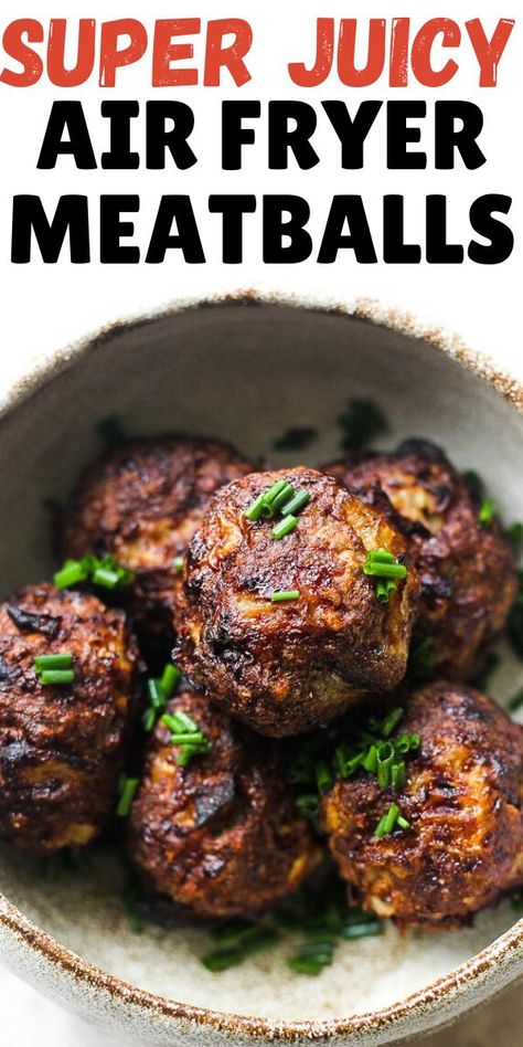 Weight Watchers Air Fryer, Air Fryer Meatballs, Weight Watchers Meals Dinner, Plats Weight Watchers, Weight Watchers Recipes Breakfast, Weight Watchers Meal Plans, Healthy Ground Beef, Weight Watchers Recipes Desserts, How To Cook Meatballs