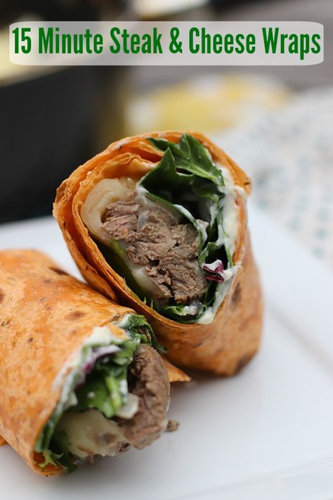 Steak Wraps Recipes, Lime Steak, Minute Steak, Cheese Wraps, Steak And Cheese, Wraps Recipes Easy, Minute Steaks, Steak Wraps, Recipes Steak