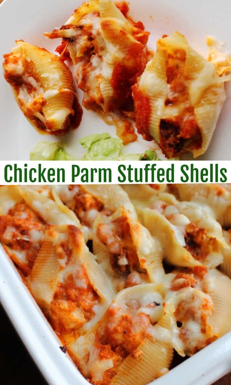 Shells Pasta Recipes Chicken, Chicken And Asparagus Stuffed Shells, Chicken Parmesan Stuffed Shells, Tuscan Chicken Stuffed Shells, Meatball Stuffed Shells, Stuffed Shells Chicken, Jumbo Shell Recipes, Firehouse Recipes, Shell Recipes