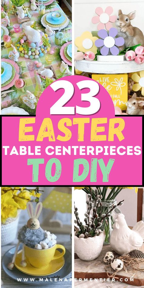 easter centerpieces to diy for table Diy Easter Centerpieces, Eco Friendly Easter, Easter Centerpieces Diy, Easter Craft Projects, Diy Centerpiece, Easter Table Settings, Easter Tablescapes, Easter Lily, Simple Centerpieces