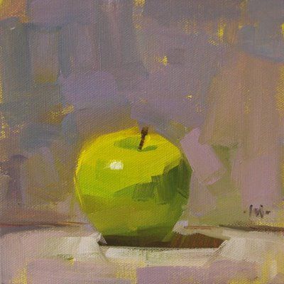 "Apple Poem" by Brooke, painting by Carol Marine Guavas, Apple Painting, Daily Painters, Apple Art, Fruit Painting, Daily Painting, Paintings I Love, Painting Still Life, Still Life Art