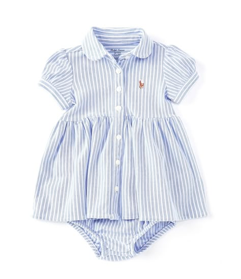 Shop for Ralph Lauren Baby Girls 3-24 Months Stripe Knit Oxford Dress & Bloomers Set at Dillard's. Visit Dillard's to find clothing, accessories, shoes, cosmetics & more. The Style of Your Life. Classic Baby Clothes, Southern Baby, Ralph Lauren Baby Girl, Oxford Dress, Shirtdress