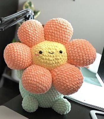 [Collection] Chunky Crochet Pattern Amigurumi, Crochet Large Plush, Crochet Flower Stuffed Animal, Crochet Lazy Daisy, Crochet Flower Plush Pattern Free, Jumbo Yarn Amigurumi, Spring Crochet Plushies, Crochet Plushies For Market, Big Crochet Plushies Pattern Free