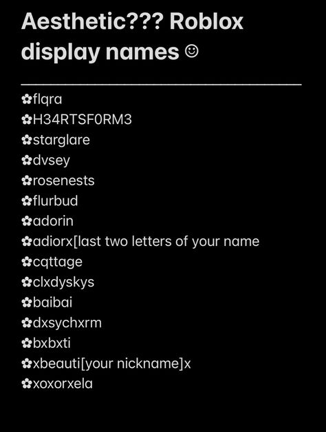 Cute Username Ideas Names For Yt, Cute Roblox Names Y2k, Roblox Names Ideas Girl, Username Game Ideas, Username Ideas Instagram Y2k, Y2k Roblox Names, Display Name Ideas Aesthetic, Username Ideas Hello Kitty, Cute Usernames For Roblox Girl