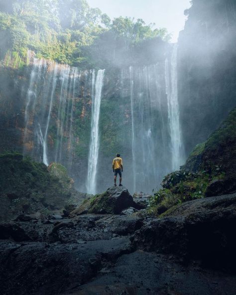 Indonesia is known to have troves of natural wonders, East Java in particular is where you can find plenty of natural attractions, including mountains, beaches, caves, and waterfalls. Photo: @ogik_jatmiko 📍East Java, Indonesia #TrulyClass #LuxuryListing #wonderfulindonesia #eastjava #chasingwaterfalls #naturalattraction #wheninindonesia #exploreindonesia Photography Board, East Java, Travel Photography Tips, Photo Inspo, Natural Wonders, Luxury Travel, Java, Forest Green, Food Photography