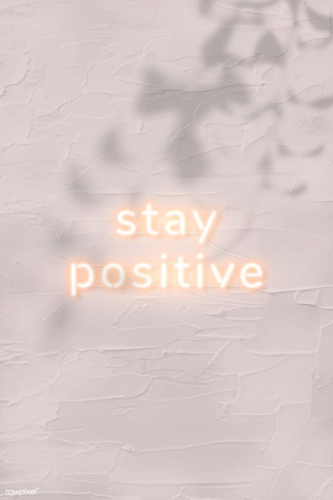 Hope Quotes Positive, Free Motivational Quotes, Neon Typography, Whats Wallpaper, Smile Please, Concrete Background, Positive Wallpapers, Neon Quotes, Hand Lettering Cards