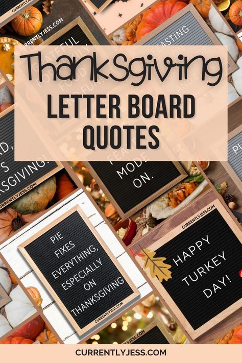 Looking for the perfect Thanksgiving letter board quotes? This post is packed with a variety of cute, funny, and heartfelt sayings to elevate your Thanksgiving décor. Whether you're decorating your front door, table, or any space, these Thanksgiving letter board quotes will add charm and festive cheer to your holiday celebrations. Discover how to create a warm and inviting atmosphere with these easy-to-use quotes. Click to find inspiration and make your Thanksgiving gatherings truly memorable! Thanksgiving Letter Board Quotes, Thanksgiving Letter Board, Letter Board Ideas, Thanksgiving Letter, Thanksgiving Quotes Funny, Letter Board Quotes, Happy Turkey Day, Board Quotes, Perfect Thanksgiving