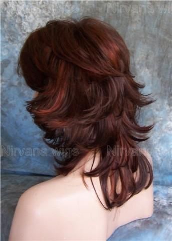 Angie Wig Nirvana. Modern Shag 33H130 Red Mix on PopScreen Feathery Hair, Modern Shag, Hair Inspiration Short, Haircuts For Wavy Hair, Shot Hair Styles, Hair Stylies, Haircuts Straight Hair, Fluffy Hair, Short Hair Haircuts