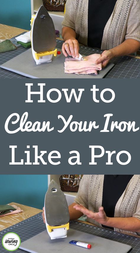 Cleaning your sewing machine and sharpening your scissors and snips may be the most common cleaning or maintenance items you address in your sewing room, but cleaning your iron is also important. Learn how to clean an iron, including what kind of product you should use to clean it and whether the iron should be on or off. Clean Baking Pans, Cleaning Painted Walls, Sewing Circles, Glass Cooktop, Beginner Sewing Projects Easy, How To Clean Iron, Leftover Fabric, Clean Dishwasher, Ironing Board