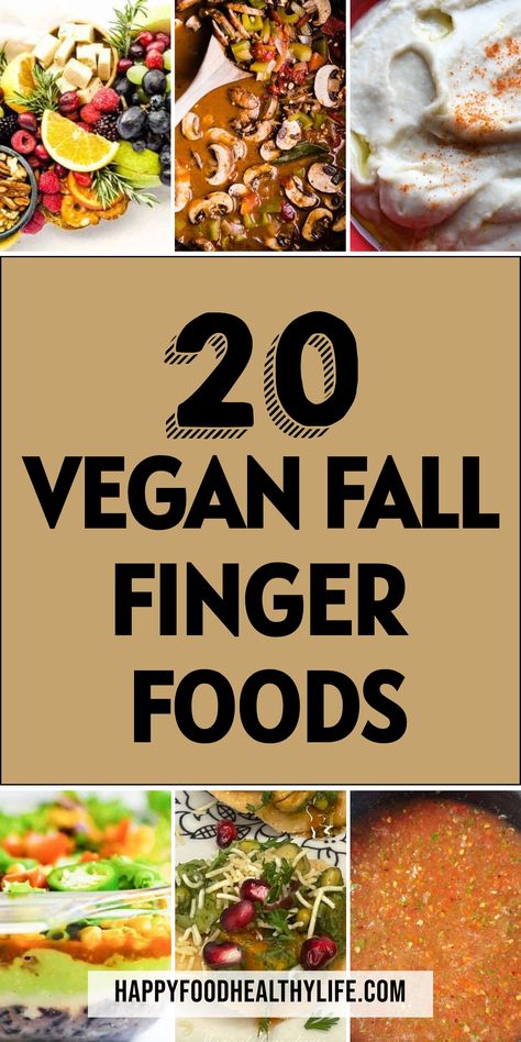 Looking for some tasty vegan fall appetizers to impress your friends at the next party? Look no further! These plant-based, delicious creations are perfect for any gathering this autumn season. Easy to make and full of flavor, these vegan fall appetizers will surely be a hit with everyone. From savory dips to crispy bites, these recipes are a must-try for any fall get-together.  | Appetizers For Fall | Plant Based Appetizers | fall vegan appetizers | Make Ahead Vegan Appetizers, Roasted Veggie Appetizer, Gf Appetizers For Party, Fall Appetizers Dairy Free, Vegan Finger Food Appetizers, Fall Appetizers Vegetarian, Vegetarian Appetizers For Party Easy, Vegan Fall Appetizers, Fall Snacks For Party Appetizers