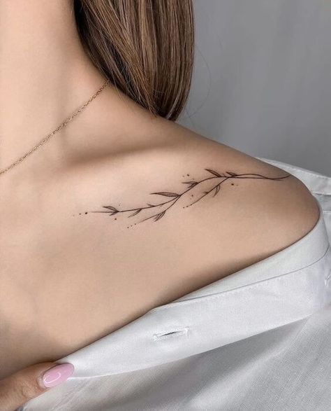 30 Gorgeous Shoulder Tattoos To Inspire Your Next Ink - 200😁 Inked Melodies: Sound Wave Tattoo Concepts  #tattooinspiration #inkedlife #bodyartlove #tattooaddict #tattooideas Arm Tattoo Women Upper, Minimalist Strength Tattoo, Shoulder Wave Tattoo, Miniature Tattoos For Women, Small Inner Arm Tattoos For Women, Small Upper Arm Tattoos For Women, Shoulder Tattoos For Women Elegant, Over The Shoulder Tattoo For Women, Upper Shoulder Tattoos For Women