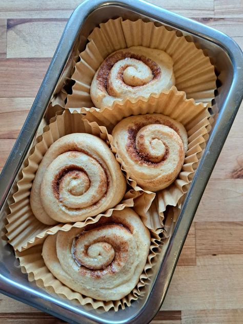 Cinnamon Rolls Made with Fresh Milled Flour (Soft & Fluffy!) - Fresh Milled Mama Milled Flour Recipes, Wheat Berry Recipes, Fresh Milled Flour, Vanilla Cream Cheese Frosting, Cinnamon Roll Dough, Wheat Recipes, Wheat Berries, The Bakery, Flour Recipes