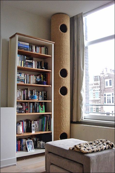 Katt Diy, Cat Furniture Design, Katt Grejer, Cat Climber, Diy Cat Tree, Cat Towers, Cat Shelves, Modern Cat, Cat Room