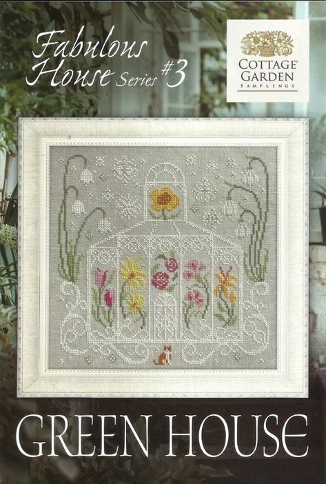 Gallery.ru / Фото #9 - Fabulous House - Mussen Cottage Garden Samplings, House Series, Needlework Shops, Fox And Rabbit, Cottage Garden Design, Dmc Floss, Green House, Stitching Art, Cross Stitch Chart