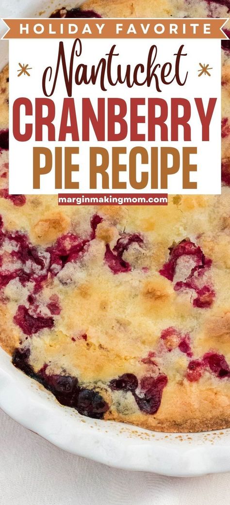 Learn how to make classic Nantucket cranberry pie, a super easy dessert for the holidays! Add it to your Thanksgiving and Christmas dessert tables for the perfect treat. Nantucket Cranberry Pie Pioneer Woman, Nantucket Christmas Cranberry Pie 12 Tomatoes, Cranberry Nantucket Pie, Nantucket Style Cranberry Pie, Christmas Cranberry Pie, Nantucket Christmas Cranberry Pie, Crustless Cranberry Pie, Nantucket Pie Recipe, Cranberry Pie Thanksgiving