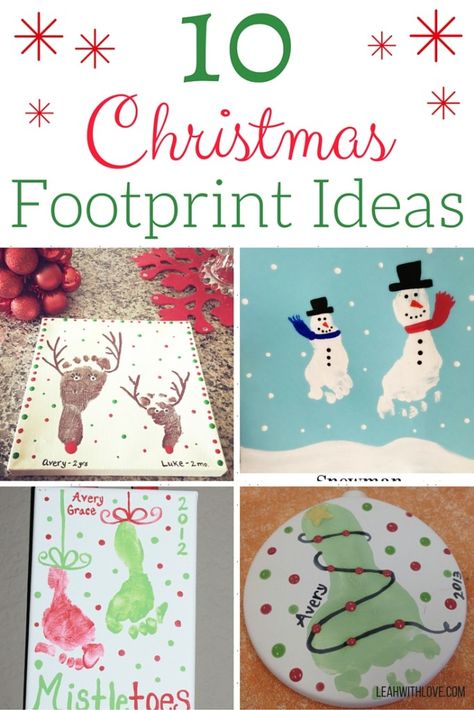 Footprint Santa, Footprint Crafts For Kids, Christmas Footprint Crafts, Christmas Footprint, Footprint Crafts, Christmas Crafts For Kids To Make, Footprint Art, Handprint Crafts, Daycare Crafts