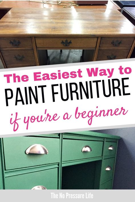 Paint Wood Furniture, Easy Furniture Makeover, Diy Furniture Makeover Ideas, How To Paint Furniture, Repainting Furniture, Painting Wood Furniture, Second Hand Furniture, Paint Wood, Diy Furniture Renovation