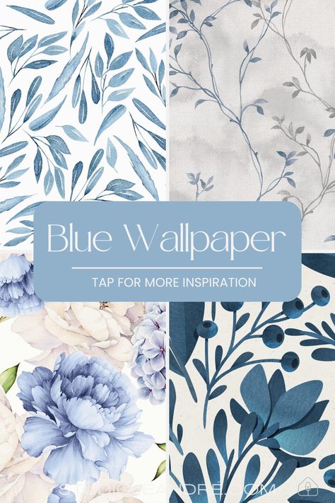 Discover the beauty of blue wallpaper with our collection of stunning designs. From blue and white wallpaper to coastal and beachy wallpapers, we have ideas that will transform your space. Explore blue wallpaper for accent walls and find inspiration in textured options. Create a captivating living room with our range of blue wallpaper designs. #wallpaperideas #bluewallpaper #floralwallpaper Blue Living Room With Wallpaper, Baby Blue Wallpaper Living Room, Blue Wallpaper In Kitchen, Beige And Blue Wallpaper, Best Blue Wallpaper, Soft Colors Wallpaper, Coastal Wallpaper Iphone, Blue Kitchen Wallpaper, Blue Wallpaper Living Room