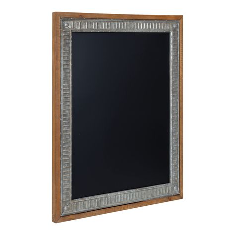 PRICES MAY VARY. FARMHOUSE STYLE: The Deely chalkboard has a farmhouse-inspired craftsmanship with a vintage look inspired by rustic material and old-time decor aesthetics QUALITY MATERIAL: This rustic chalkboard is composed of richly galvanized metal and solid wood to deliver a beautiful yet functional accent piece LARGE SIZE: This chalkboard is excellent as a command center focal point measuring 24 inches wide by 1.25 inches deep by 30 inches tall, with an ample writing surface that is 18.5 in Chalkboard Writing, Chalkboard Markers, Rustic Chalkboard, Family Command Center, Magnetic Chalkboard, Framed Chalkboard, Rustic Materials, Traditional Farmhouse, Galvanized Metal