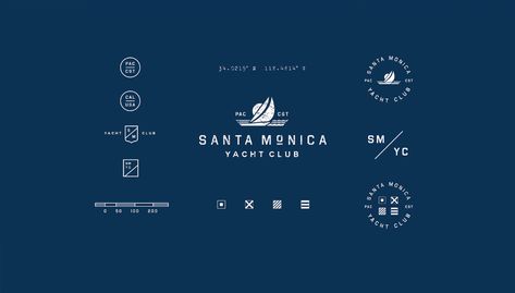 Branding: Santa Monica Yacht Club Seafood Design, Seafood Bar, Nautical Logo, Boat Insurance, Beautiful Branding, Farm Design, Seafood Restaurant, Club Design, Yacht Club