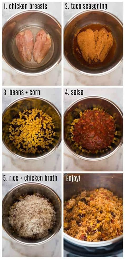 Chicken Taco Bowl Recipe, Chicken Taco Bowls, Taco Bowl Recipe, Crock Pot Recipes, Chicken Taco, Taco Bowls, Fast Recipes, Best Instant Pot Recipe, Instant Pot Recipes Chicken