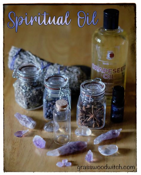 Cleansing Oils Witchcraft, Wicca Oils, Money Oil Recipe, Body Oil Recipe, Body Oil Diy, Magick Oil, Witchcraft Herbs, Thieves Oil, Witchcraft Spells For Beginners