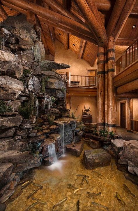 Hunting Bedroom, Log Cabin Interior Design, Casa Hobbit, Cabin Interior Design, Log Cabin Interior, Guilin, Rustic Home Design, Timber Frame Homes, Log Cabin Homes