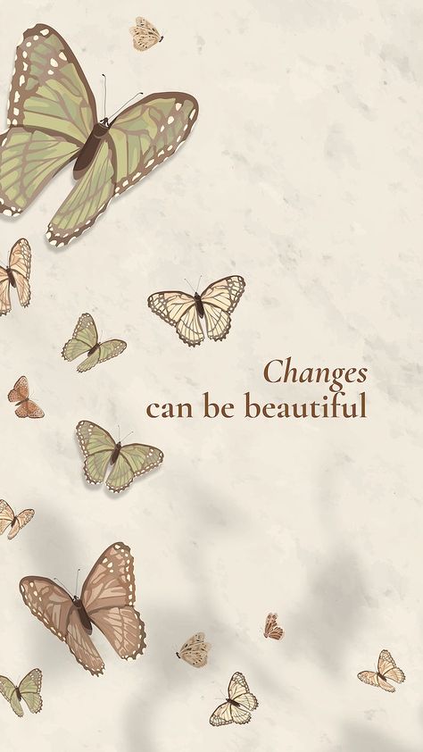 Empowered Aesthetic Wallpaper, Quotes Related To Butterflies, Wallpapers Positive Vibes, Butterflies With Quotes, Quotes With Butterfly Background, Background Aesthetic With Quotes, Pretty Wallpapers Quotes, Cute Wallpaper Backgrounds Aesthetic Quotes, Butterfly Quotes Wallpaper