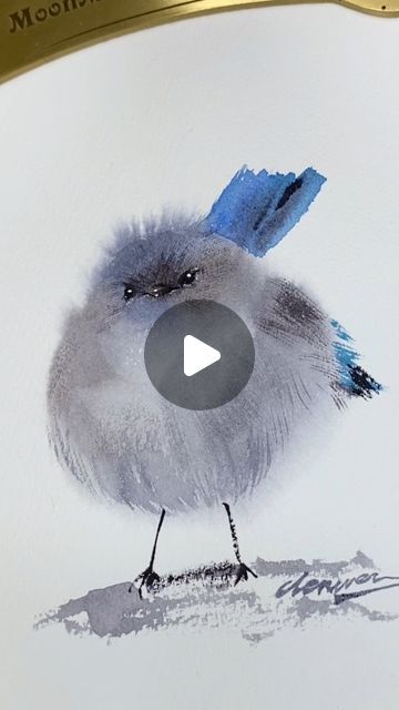 Winnie WATERCOLOR ARTIST on Instagram: "✨No.3 painting of 100-birds challenge! It is still a female Splendid fairywren!  If you're intereted in learning Watercolor painting, join my Patreon page, and you'll gain exclusive access to a library filled with over 100 Realtime Ad-Free Watercolor painting tutorials, including 50+ tutorials with voiceover. Check link in my bio.  #watercolorbird #watercolorartist #watercolorart #watercolorsmallpainting #watercolortutorialvideo #watercolortutorials #watercolortutorial #easywatercolor #watercolorprocessvideo #watercolorprocess #watercolorbirdpainting #birdpainting #cutebirdpainting #cutebirdart #watercolorcutebird #watercolorbluebird #torontoartist #torontowatercolor #torontopainter" Watercolor Birds Tutorial, Learning Watercolor, Bird Watercolor Art, Bird Painting Acrylic, Paint Tutorials, Bird Paintings On Canvas, Blue Bird Art, Watercolor Paintings Of Animals, Learn Watercolor Painting