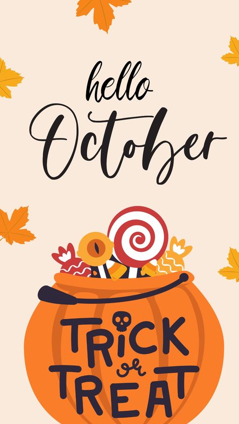 Hello October Wallpapers, Scentsy October, October Photos, Hello October Images, Halloween Cover Photos, Backgrounds Computer, October Images, Facts About Halloween, Fall Backgrounds Iphone