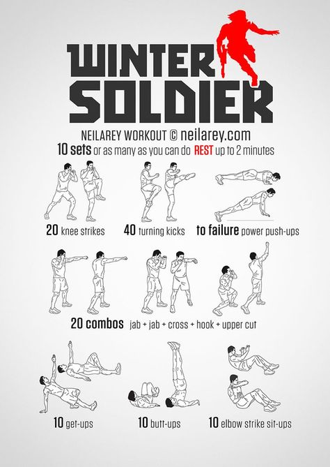 Superhero workouts Soldier Workout, Hero Workouts, Superhero Workout, Trening Sztuk Walki, Latihan Yoga, Pencak Silat, Martial Arts Workout, The Winter Soldier, Trening Fitness