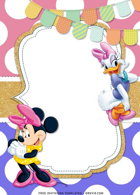 Free 11+ Minnie Mouse And Daisy Joint Birthday Invitation Templates For Twin Girls Whether you have twins, siblings who share a birthday month or besties who are set on celebrating together, joint birthday parties are a great way to break the stereotype of having Joint birthday is h... Minnie And Daisy Invitations, Minnie And Daisy Birthday Party, Mickey And Minnie Mouse Birthday, Invitaciones Candy Land, Minnie Y Daisy, Minnie Boutique, Daisy Invitations, Minnie Mouse Birthday Invitations, Mickey Theme