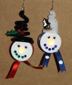 Snowman Decorating Ideas, Tea Lights Christmas, Tea Light Crafts, Tea Light Snowman, Ear Muffs, Light Crafts, Holiday Craft, Christmas Crafts For Gifts, Snowman Decorations