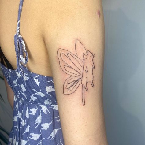 @mellowpokes on Instagram: “Butterfly cat for Kat! Thank you 🦋🐱” Butterfly Cat, Tattoo Butterfly, Piercing Tattoo, Cat Tattoo, Flower Tattoo, Tatting, Piercings, Thank You, Instagram Photos