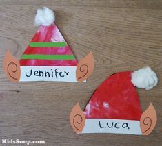 Preschool Elves, Elf Crafts, December Crafts, Christmas Art Projects, K Crafts, Preschool Christmas Crafts, Christmas Arts And Crafts, Christmas School, Kindergarten Crafts