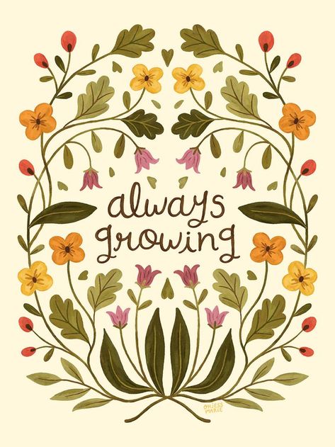 Floral Quotes, Quotes Home, Plants Quotes, Illustration Quotes, Floral Poster, Flowering Plants, Plant Illustration, Arte Floral, Floral Illustrations