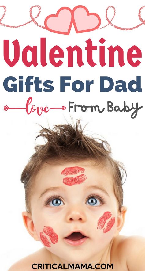 Are you searching for the perfect Valentine gifts for dad from baby? Or maybe you need super special and unique Valentines gifts for dad from toddlers? Here are some of the most unique Valentine's Day gifts from baby to daddy, he's sure to love how heartfelt and sentimental these are. You'll also find the best Valentine's day gifts for first time dads, ones that can commemorate your baby's precious birth. #ValentinesDay #FathersDay #giftsfordad #giftsfrombaby #criticalmama Valentine’s Day Dad Gifts, Baby To Dad Valentines Gift, Valentines Gift For Daddy From Daughter Kids Crafts, Father Valentines Day Gift, Valentines Gift For Dad From Baby Girl, Diy Valentines Gifts For Dad From Baby, Baby Valentine For Dad, Valentines Gift For Dad From Son, Valentines Baby Crafts For Dad