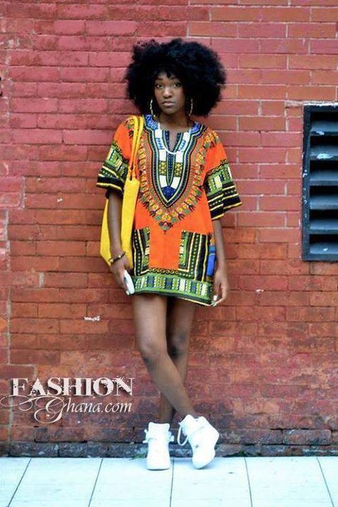 Fashion Ghana Magazine | Dashiki | Angelina Print | African Fashion Afro Centric Fashion, Afropunk Festival, Moda Afro, Androgynous Style, Traditional African Clothing, Ankara Dress Styles, African Dashiki, Afro Style, Queen Fashion