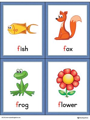 Letter F Words and Pictures Printable Cards: Fish, Fox, Frog, Flower (Color) Worksheet.The Letter F Words and Pictures Printable Cards can be used for flashcards, various games, and help your student associate unfamiliar words with a picture. Colorful picture cards for the words: fish, fox, frog, and flower. Letter F Words And Pictures, Letter F Flashcards, Vocabulary Cards With Pictures, F For Flower, F For, F For Fish, Alphabet Word Wall Cards, Letter F Craft, Pictures With Words